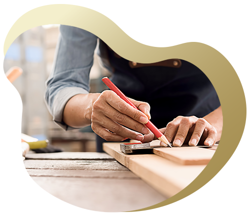 person measuring wood with pencil craftsman tools for precision carpentry 2 techniques