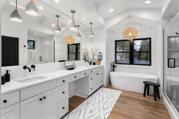 clean white bathroom