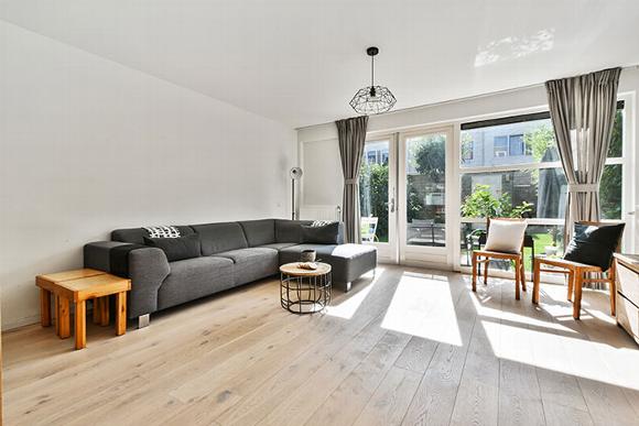 clean open plan living area